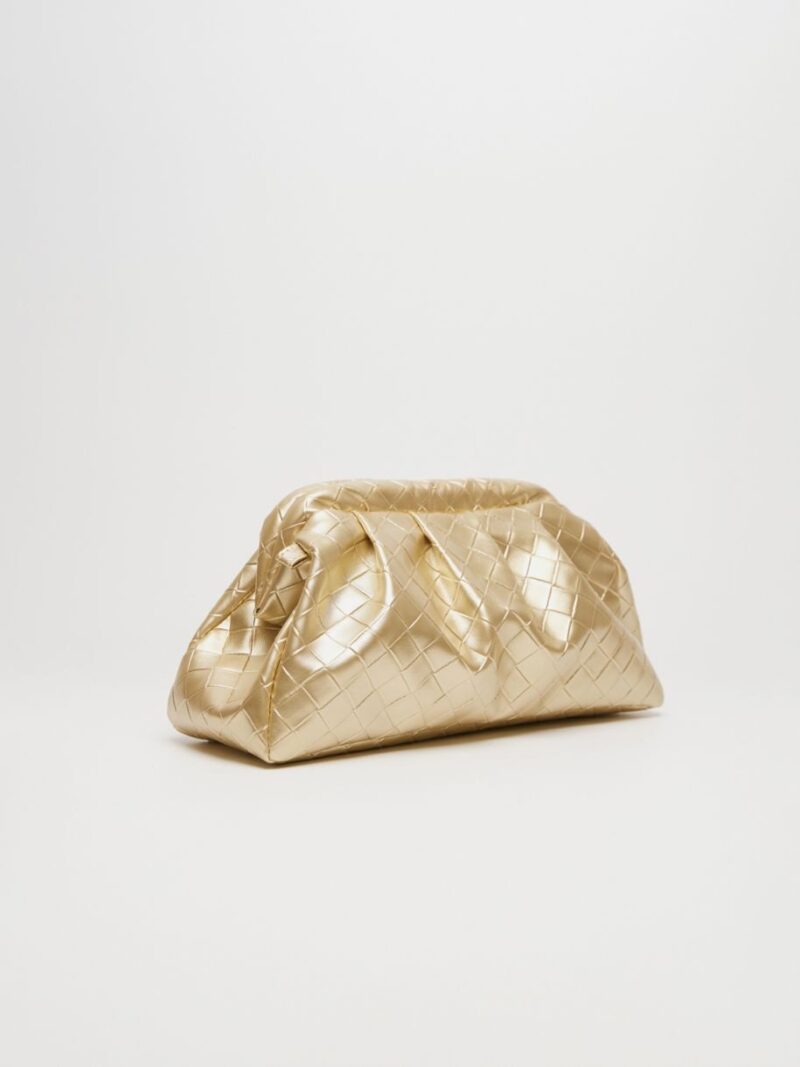 Dimi Textured Clutch Gold | Leather Twist - Image 2