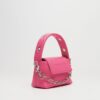 Misty Mini Crossbody Bag Pink | Leather Twist - Image 2