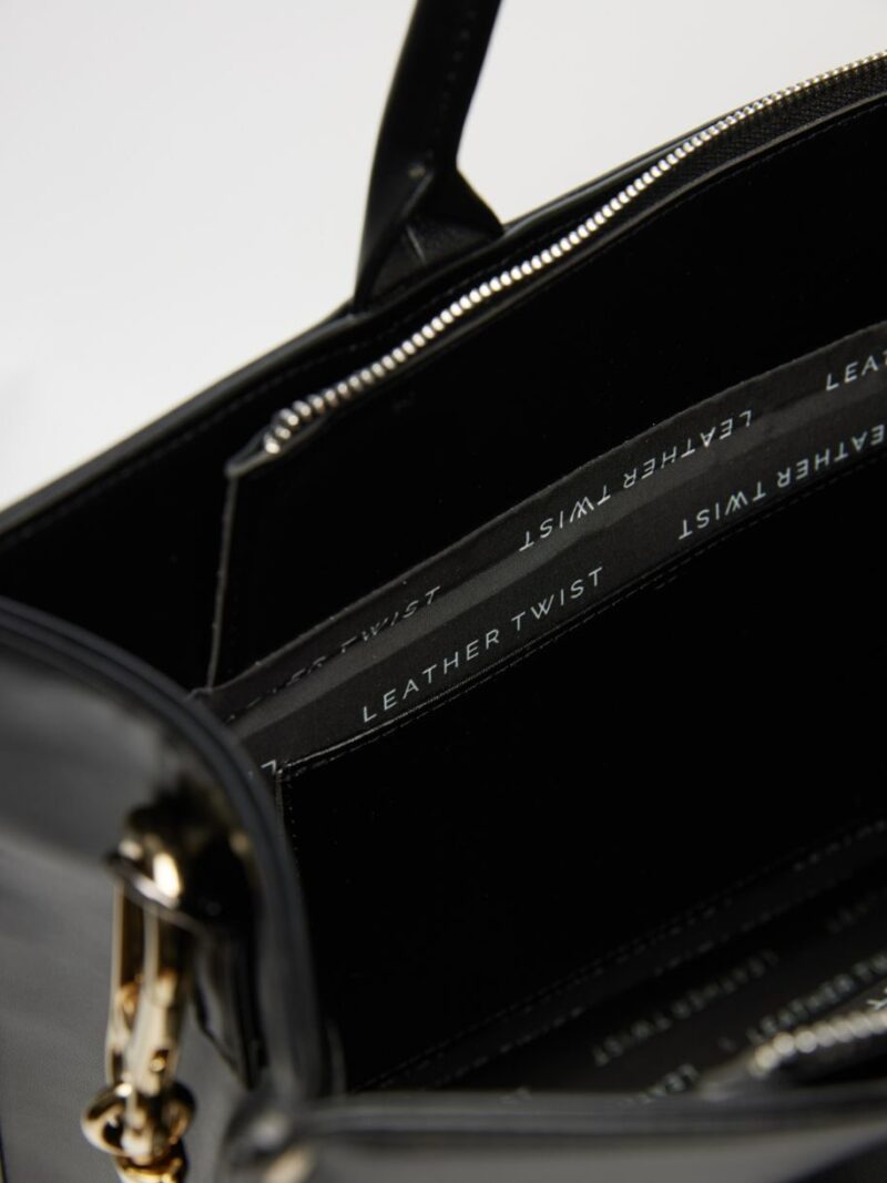Abby Shopper Bag Black | Leather Twist - Image 4