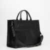 Abby Shopper Bag Black | Leather Twist