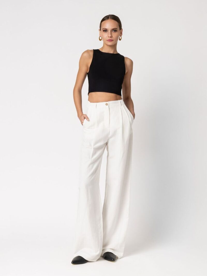 Alaia Wide Pants Ecrou | Forever Young The Label