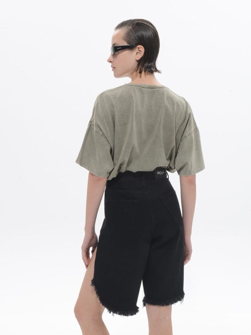 Irida Oversized T-Shirt Khaki | Sac & Co Jeans