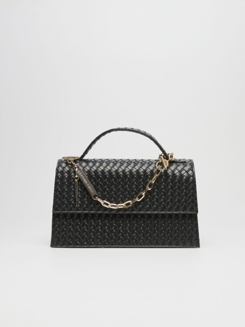 Jackie Crossbody Bag Black | Leather Twist - Image 4