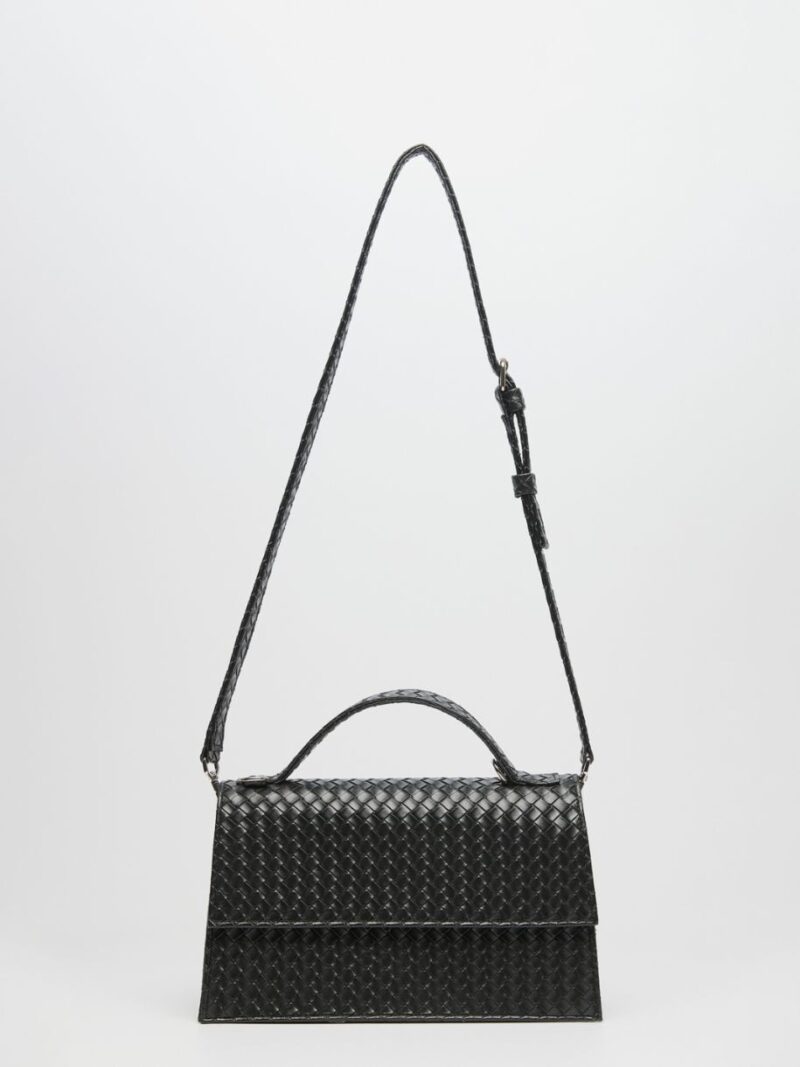 Jackie Crossbody Bag Black | Leather Twist - Image 3