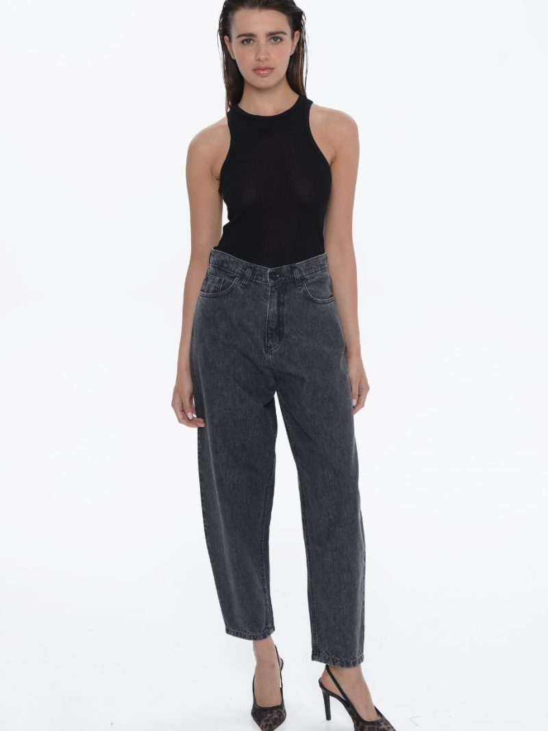 Lima Slouchy Denim | Stone Black | Sac & Co Jeans