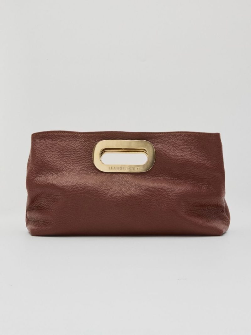Got Her Leather Clutch Bag – Brown | Leather Twist
