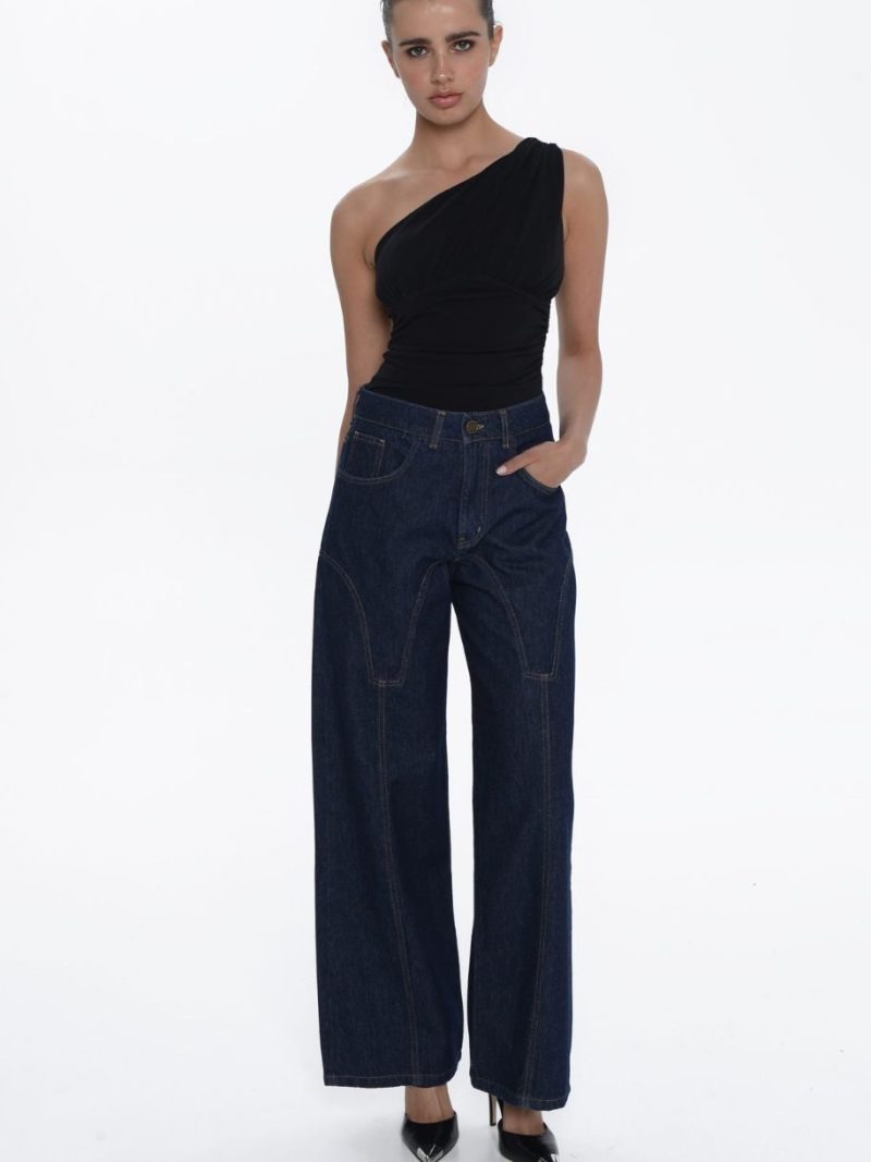 Shakira Ocean Blue Pants | Sac & Co Jeans