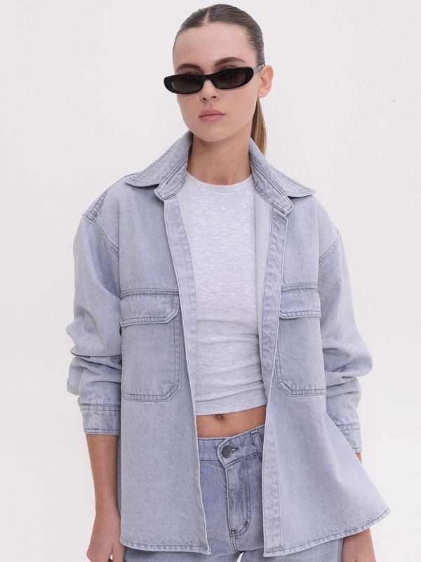 Veronica Jacket Platinum Grey | Sac & Co Jeans