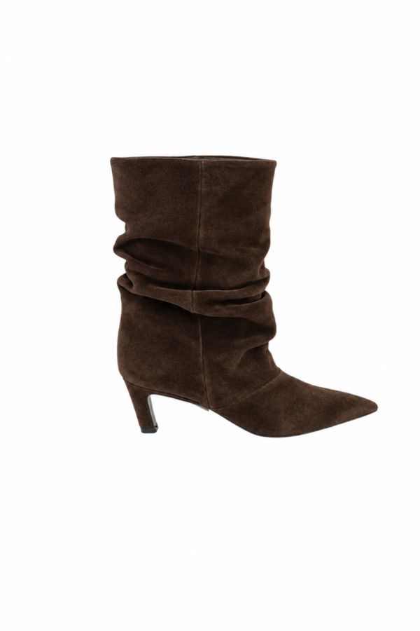 Sorena Suede Booties | Brown | So Chic Shoes