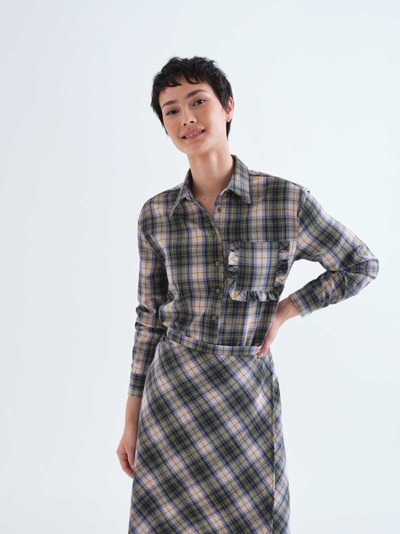 Green plaid shirt | Compañía Fantástica