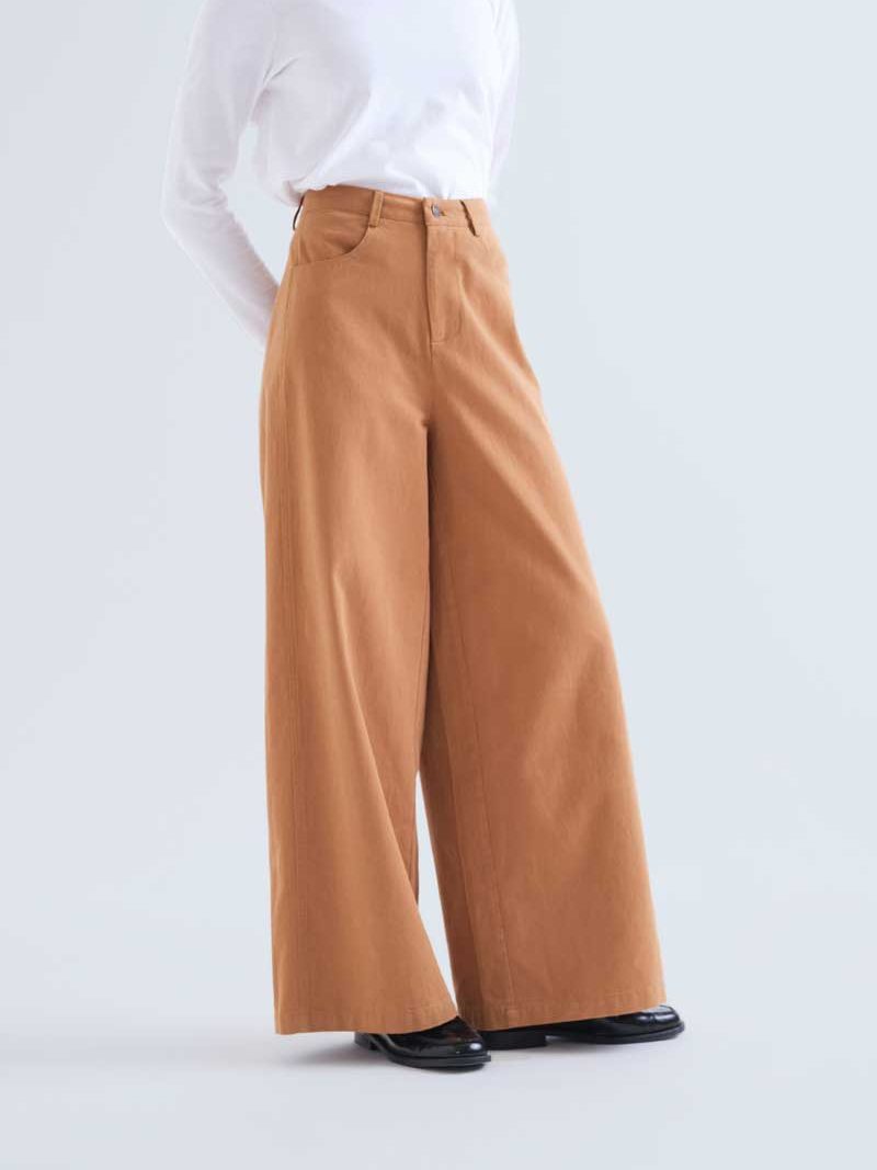 Camel cotton jeans | Compañía Fantástica