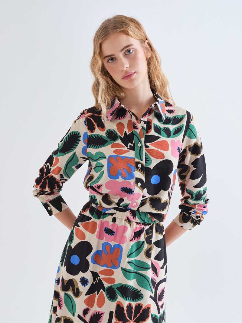 Neo Garden print shirt | Compañía Fantástica