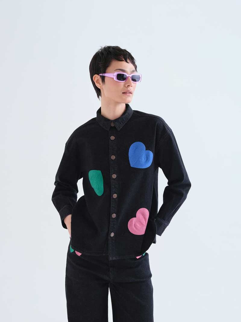 Black denim jacket | Compañía Fantástica